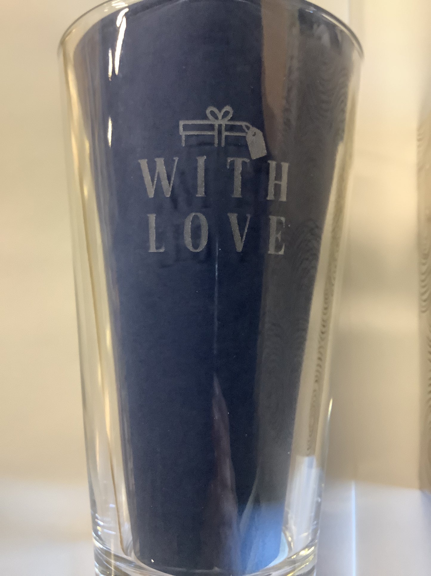 With Love Pint Glasses