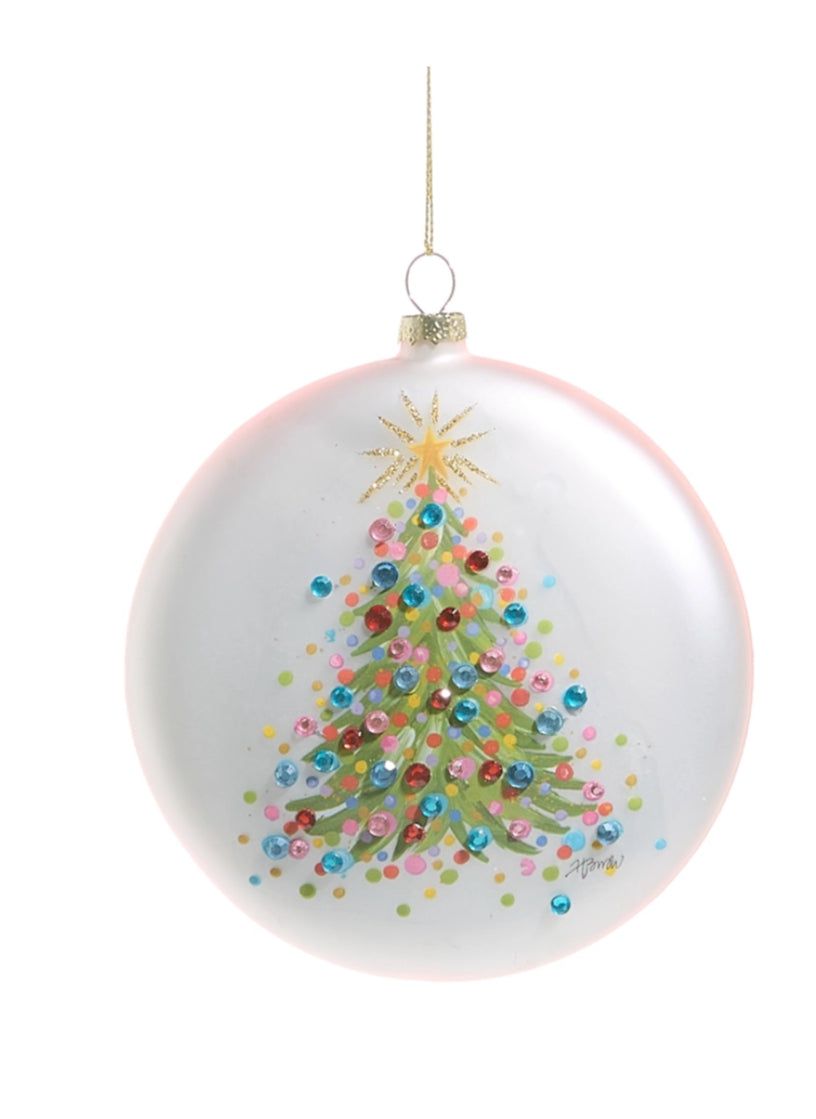 Confetti Tree Disc Ornament