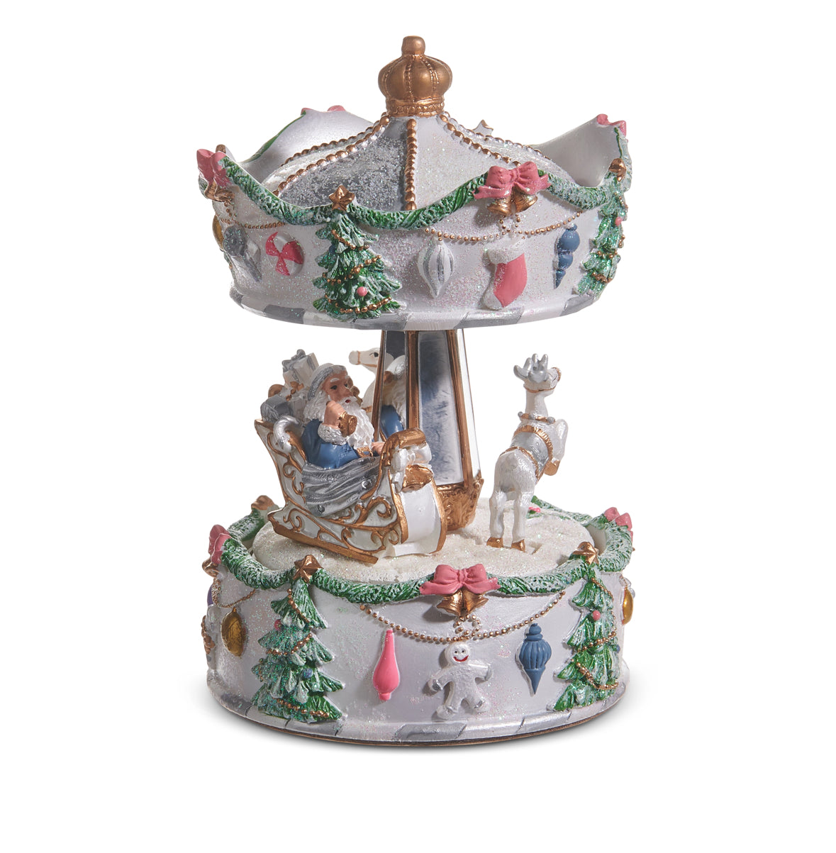6.5" Animated And Musical Carousel