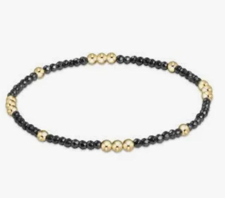 Worthy Pattern 2mm Bead Bracelet