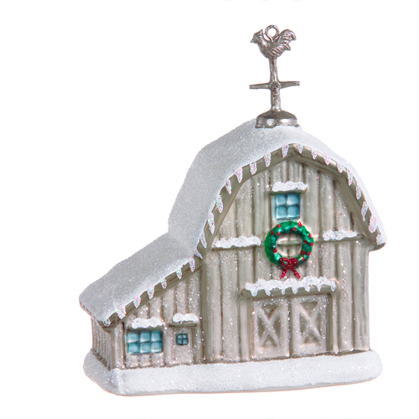 Snowy Barn Ornament
