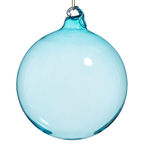 Blue Glass Ball Ornament