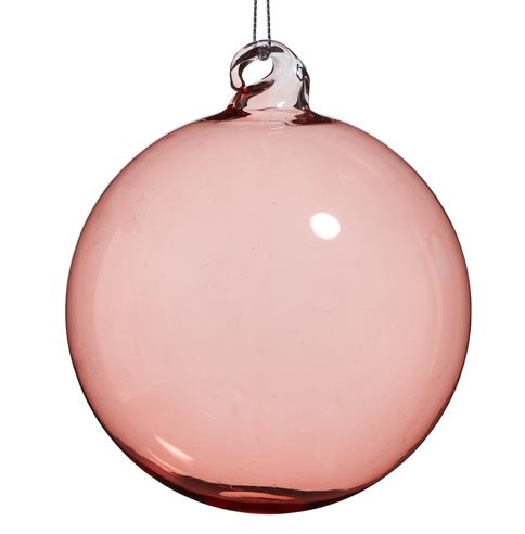 Rose Glass Ball Ornament