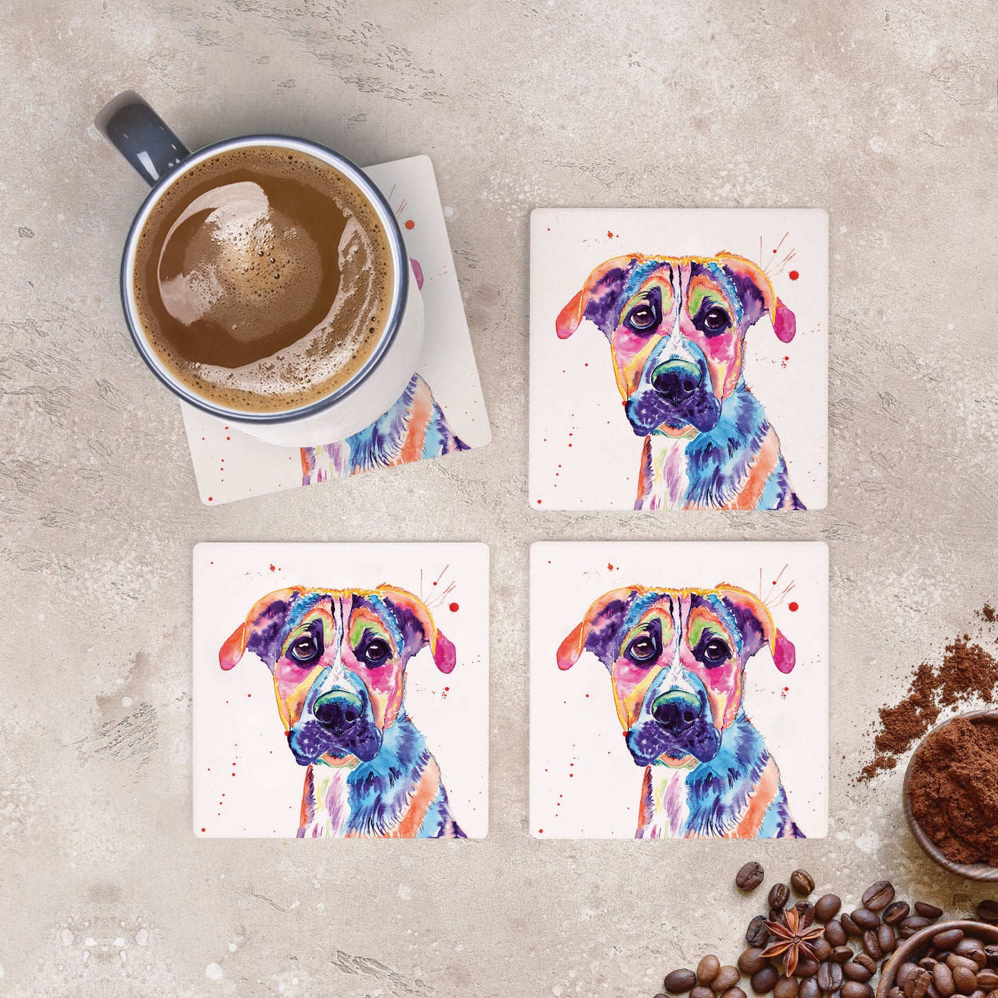 Pet Square Coasters