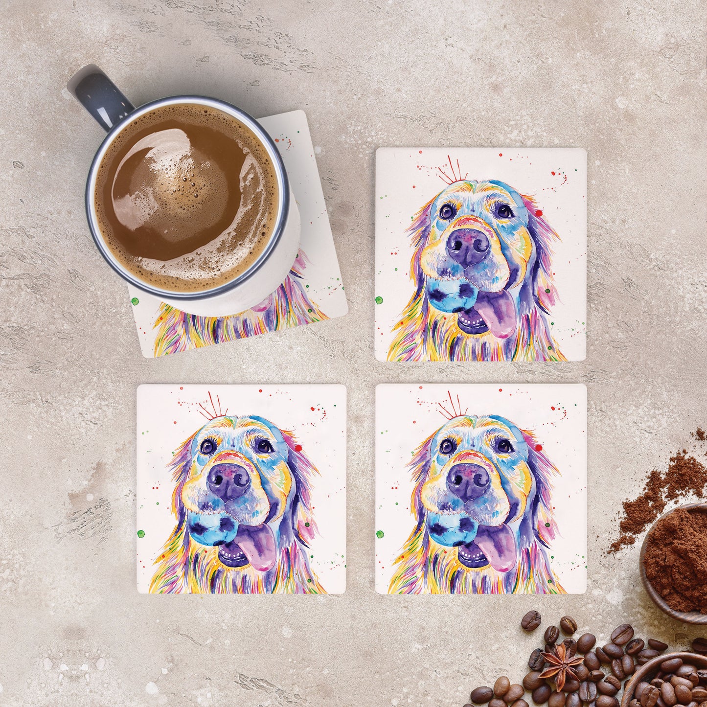 Pet Square Coasters