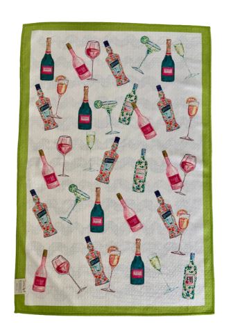 Cocktails Tea Towel