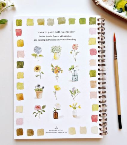 Flowers Watercolor Workbook