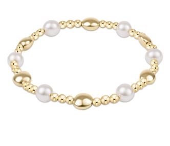 Honesty Gold Sincerity Pearl 6mm Dignity Bracelet