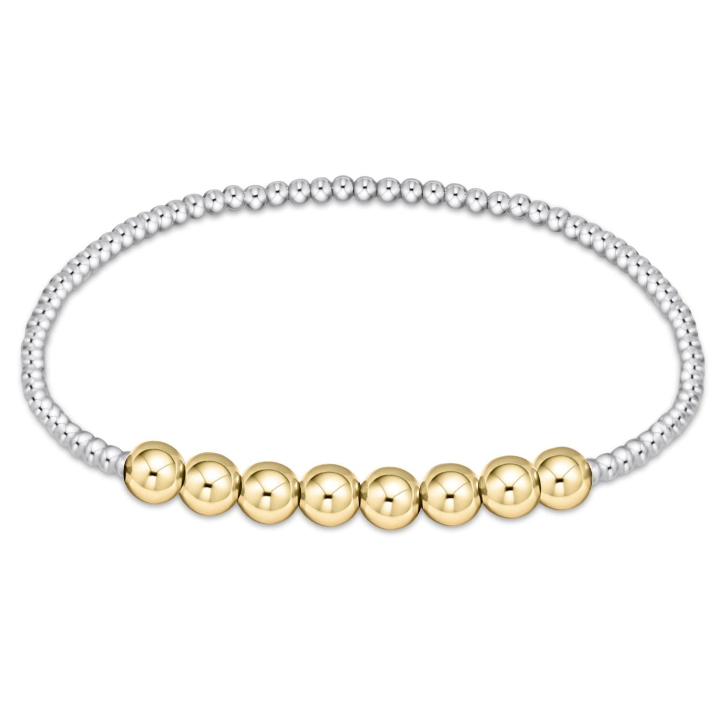 Classic beaded bliss 2.5mm mixed metal