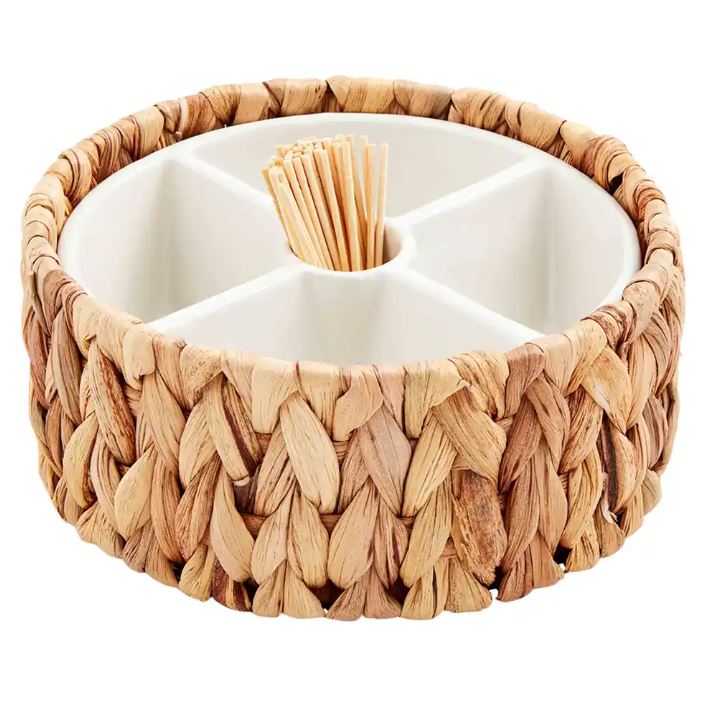 Woven Toothpick Server Set