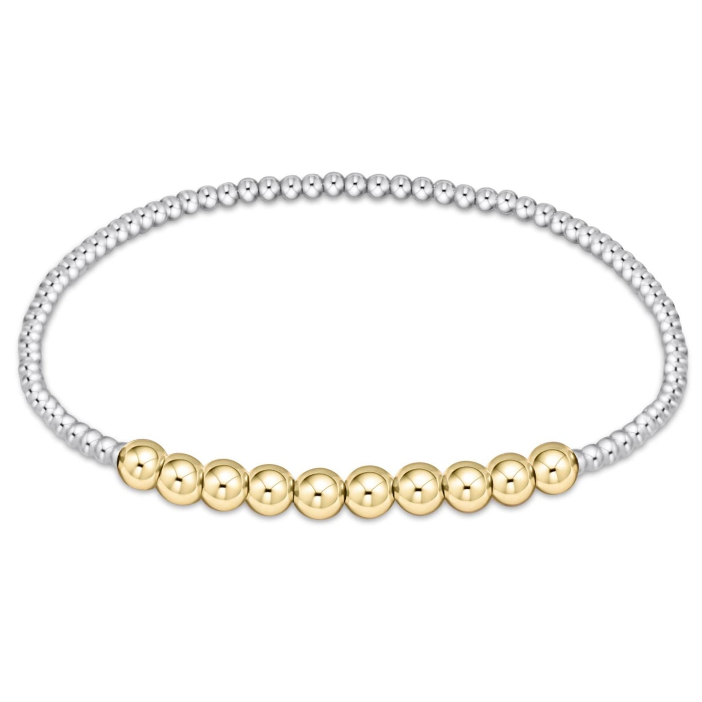 Classic beaded bliss 2mm mixed metal