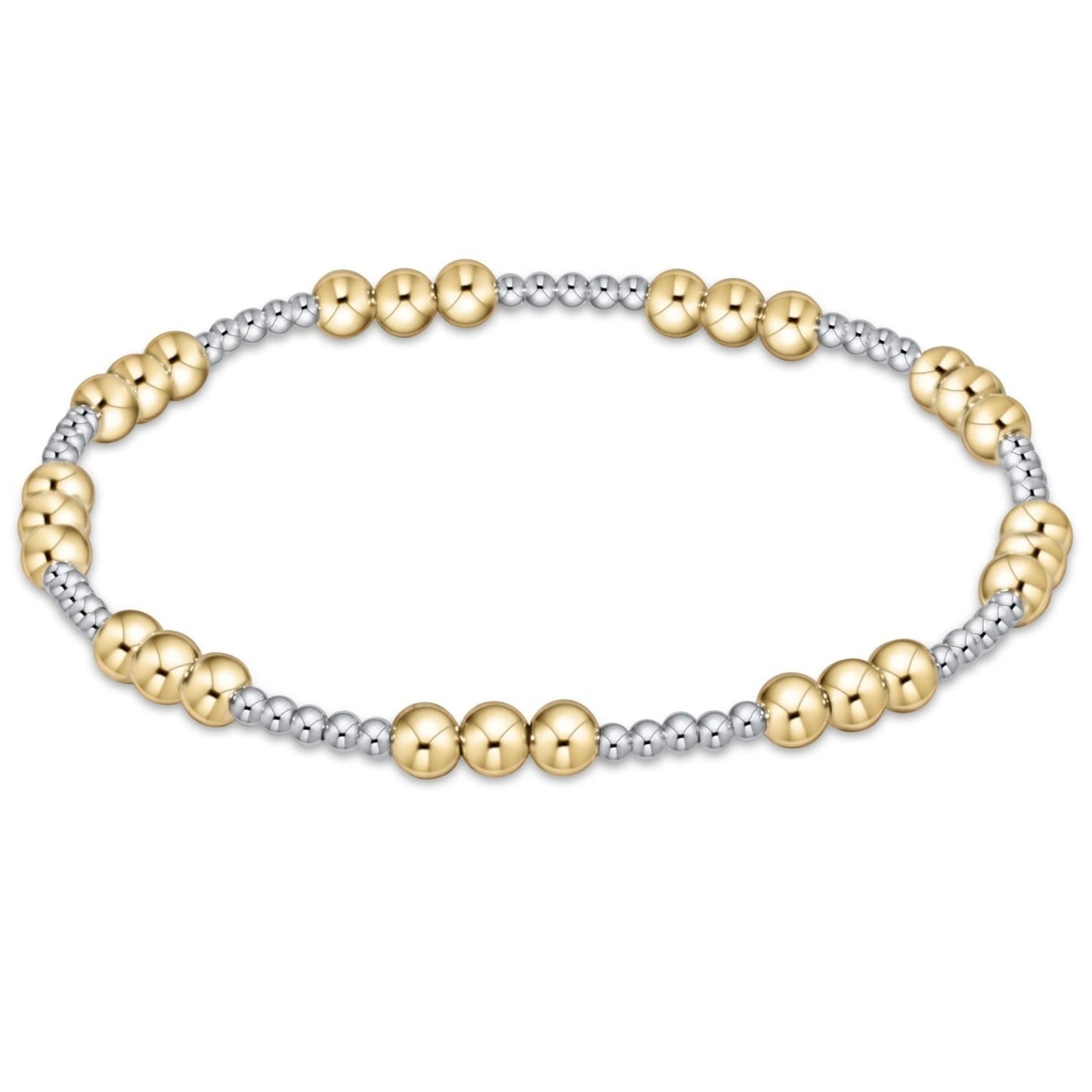 Classic joy 4mm bracelet mixed metal