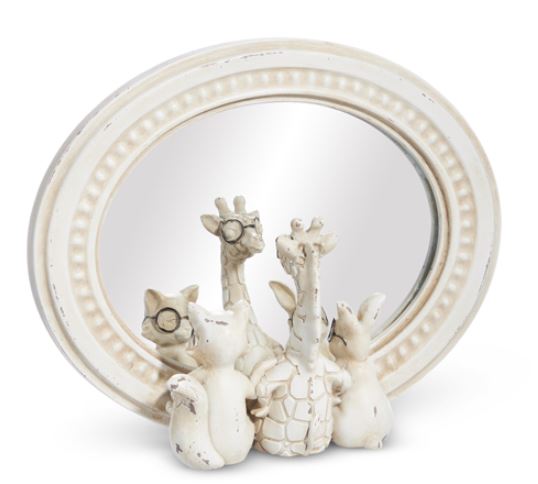 Critter Friends with Glasses Mirror
