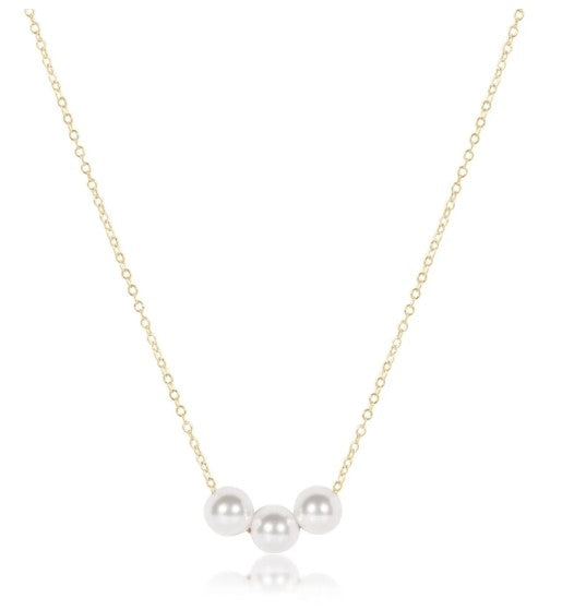 16" necklace gold - joy pearl