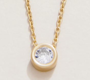 Sea La Vie Ray of Hope/Gem Necklace (Gold)