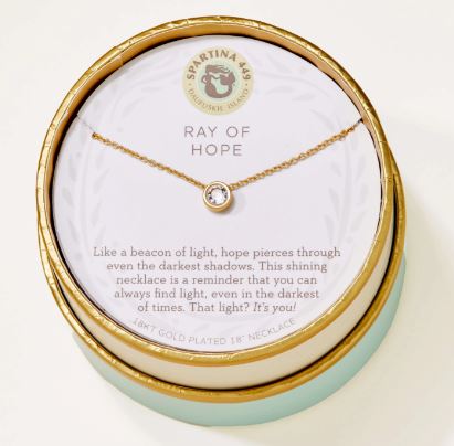 Sea La Vie Ray of Hope/Gem Necklace (Gold)