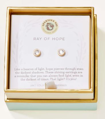 Sea La Vie You are My Sunshine/Sun Stud Earrings (Gold)
