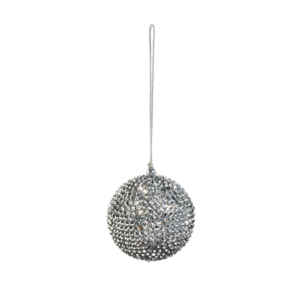 Silver Rhinestone Ornament