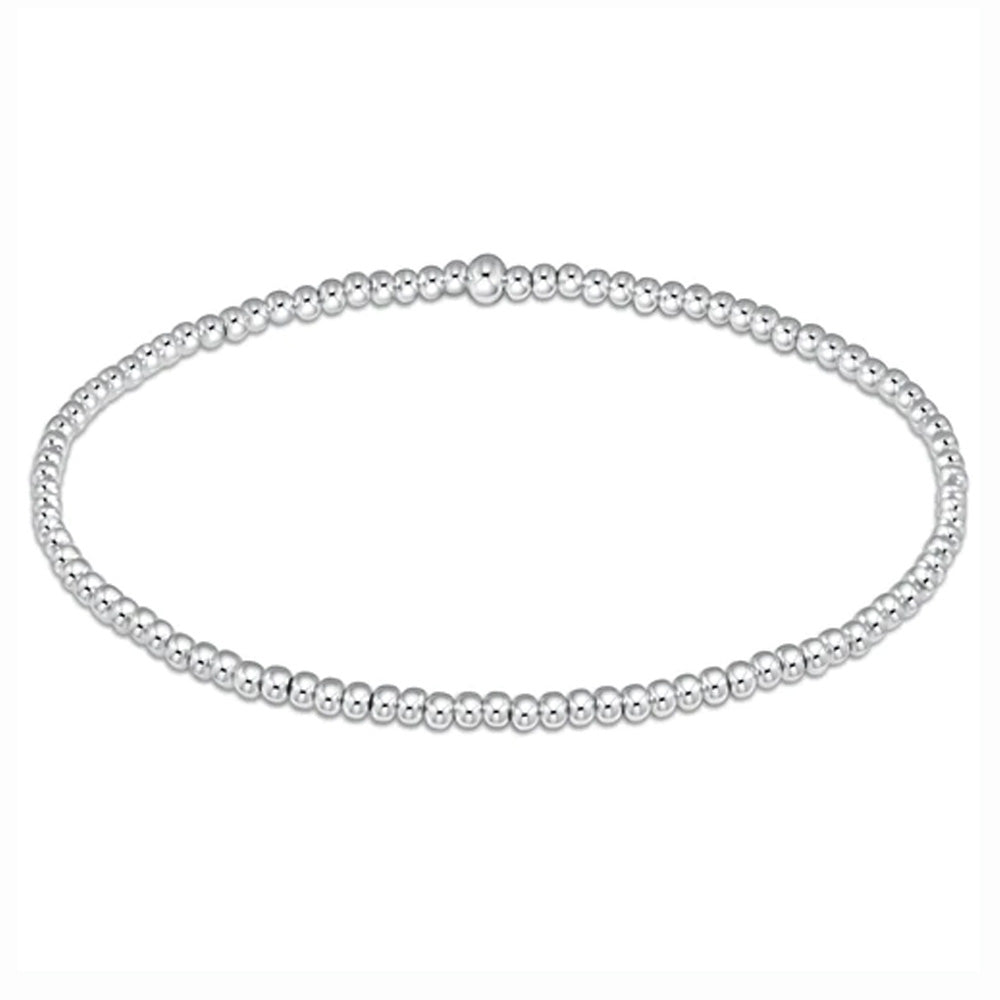 Classic Sterling 2mm Bead Bracelet