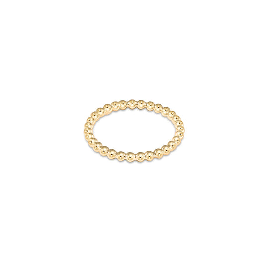 Classic 2mm Gold Bead Ring*