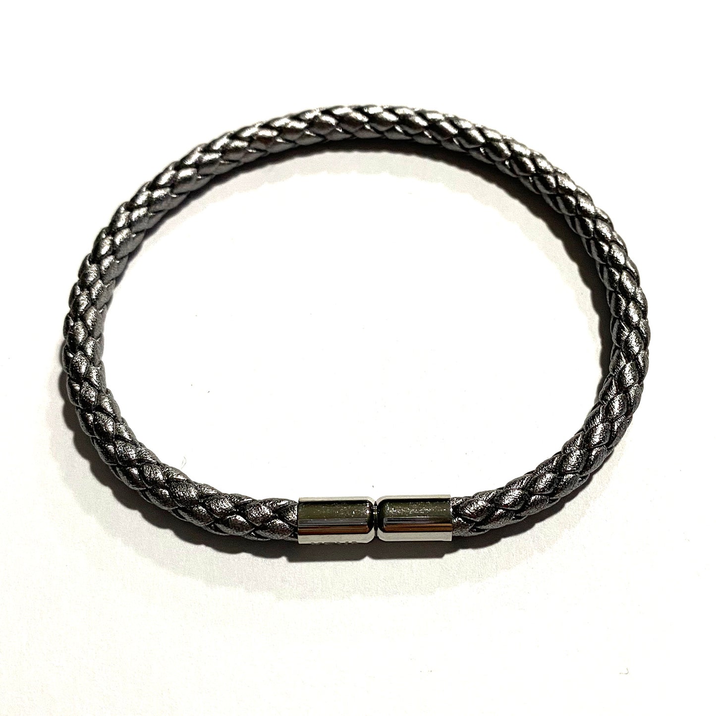 Pewter Braided Bracelet