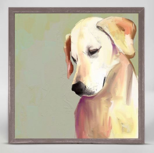 Best Friend - Yellow Lab Mini Framed Canvas