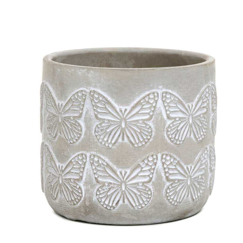 Butterfly Beauty Concrete Pot