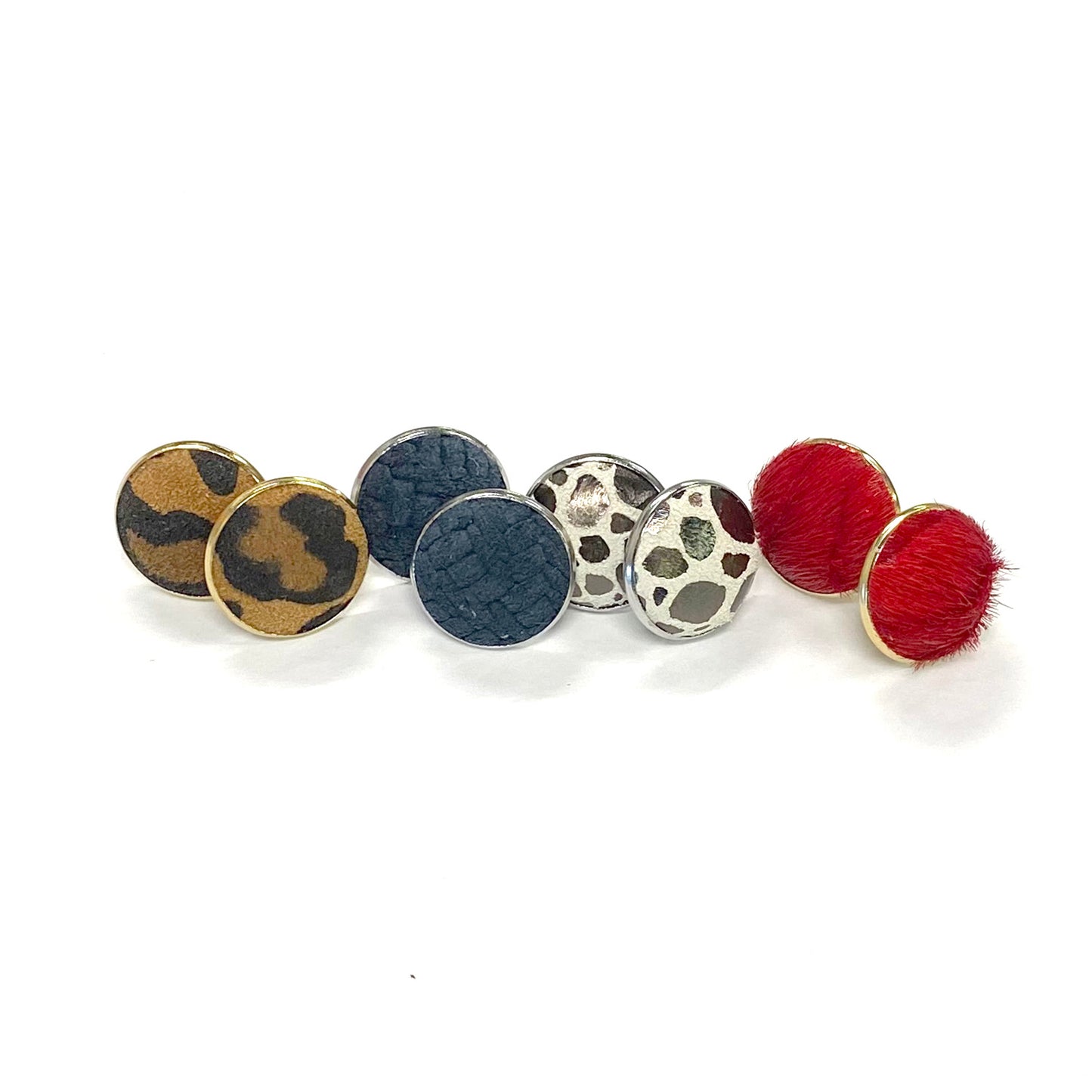 Full Circle Button Earrings