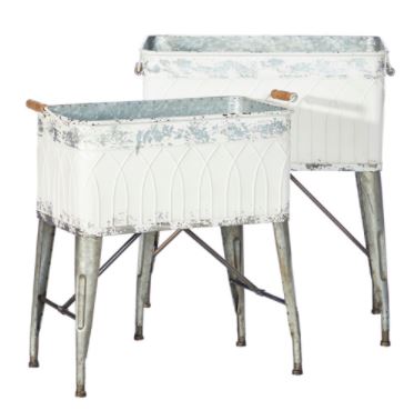 Distressed Square Containers