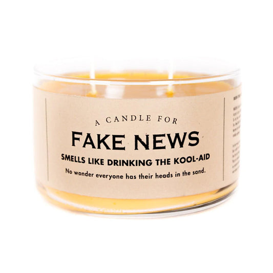Fake News Candle**