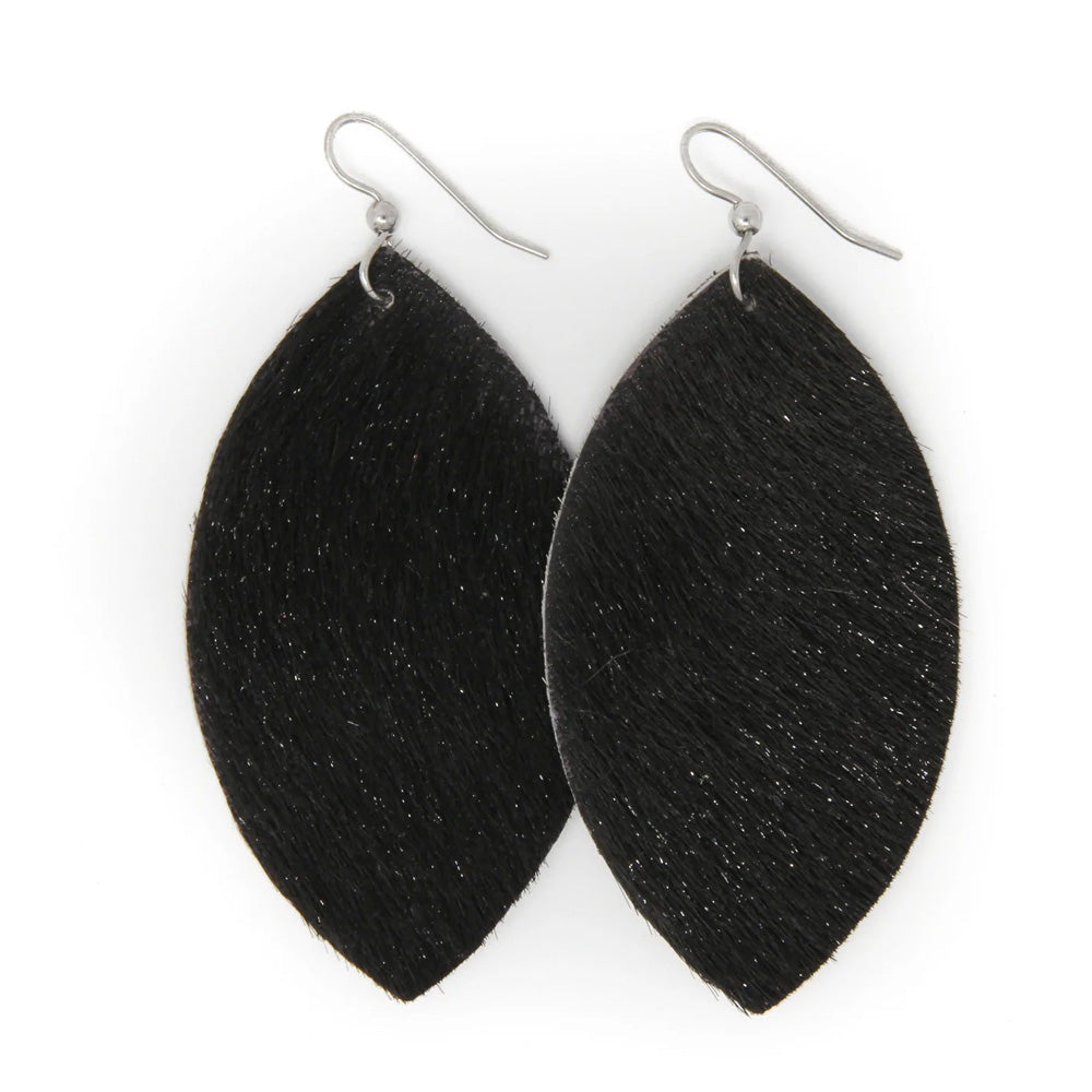 Stardust Leather Earrings