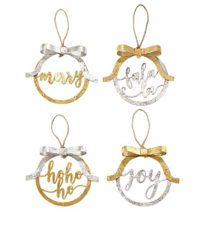 Metallic Foil Bow Ornaments