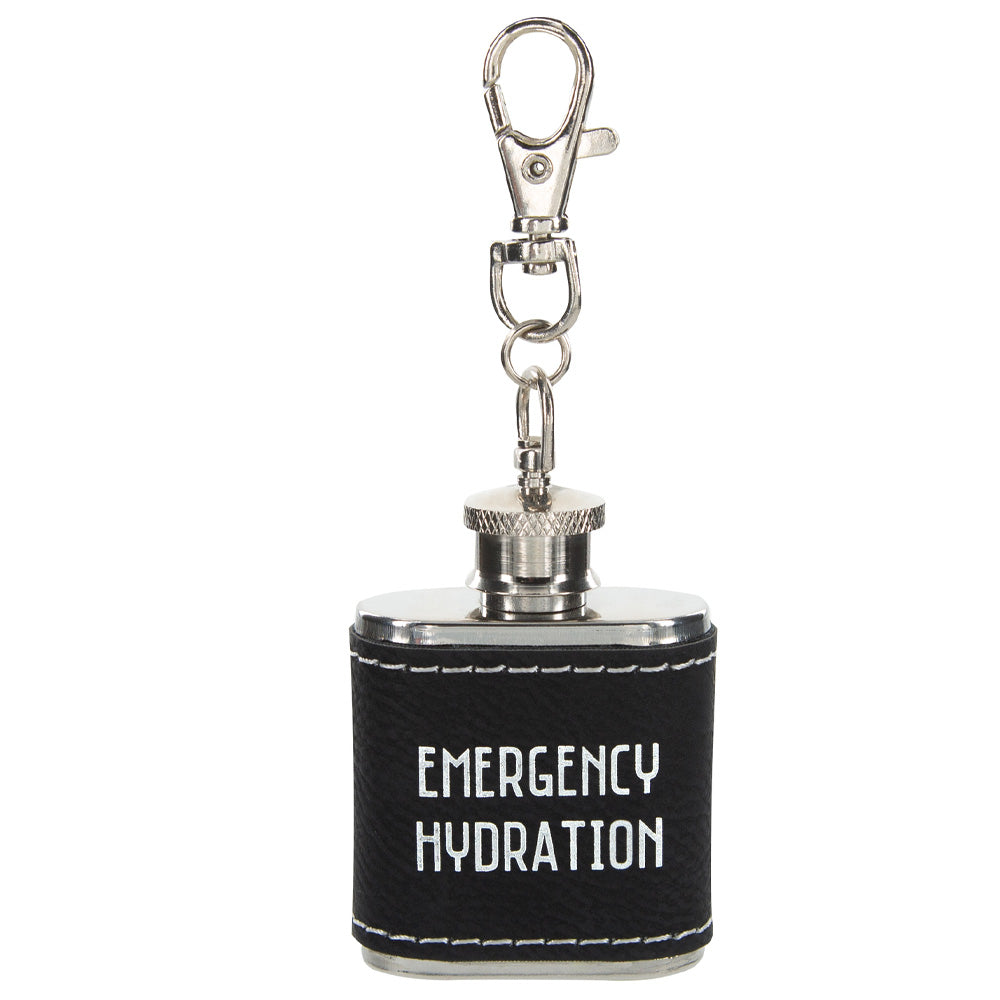 Leather and Stainless Steel 1oz Mini Flask
