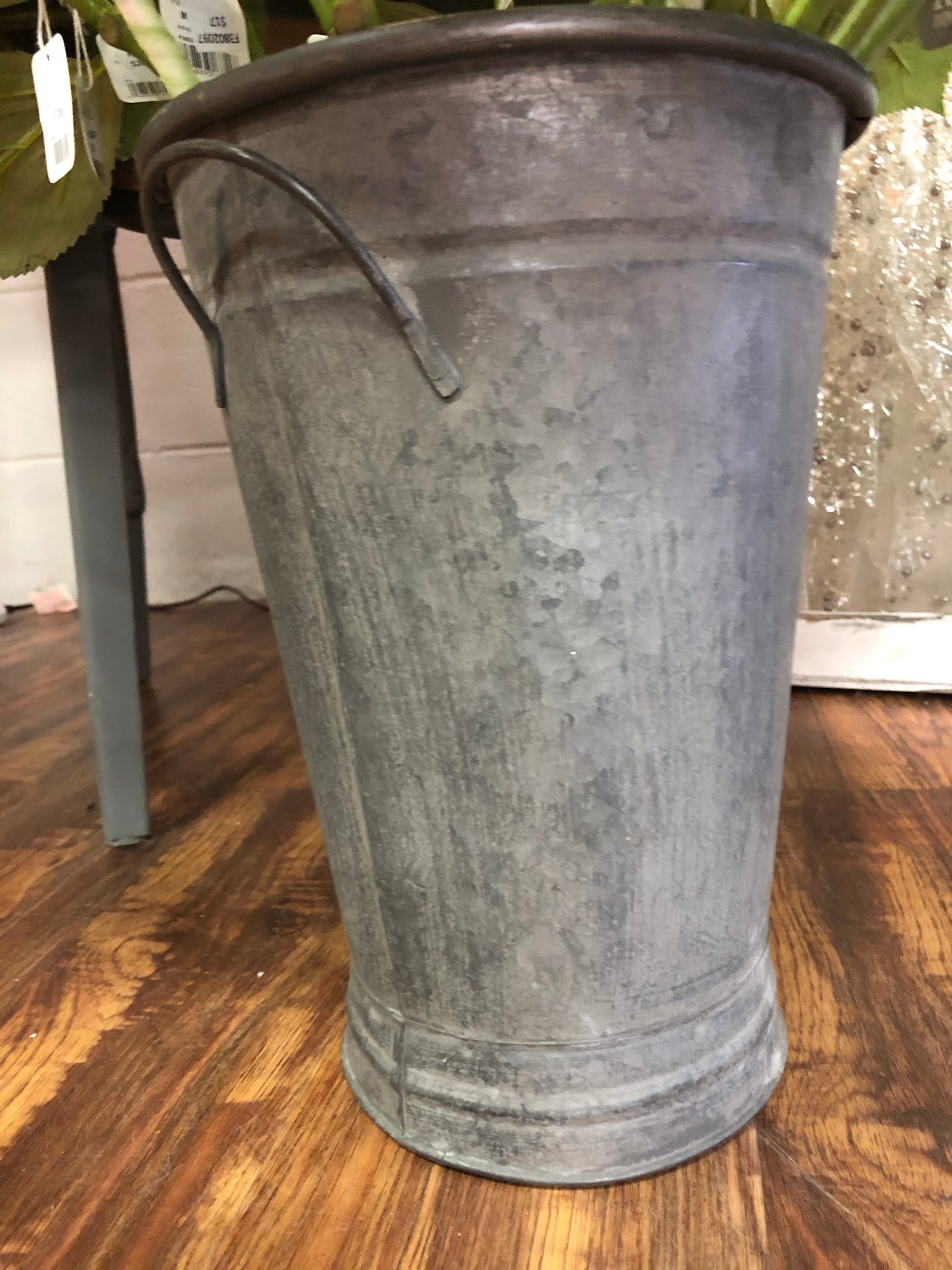 Galvanized bucket