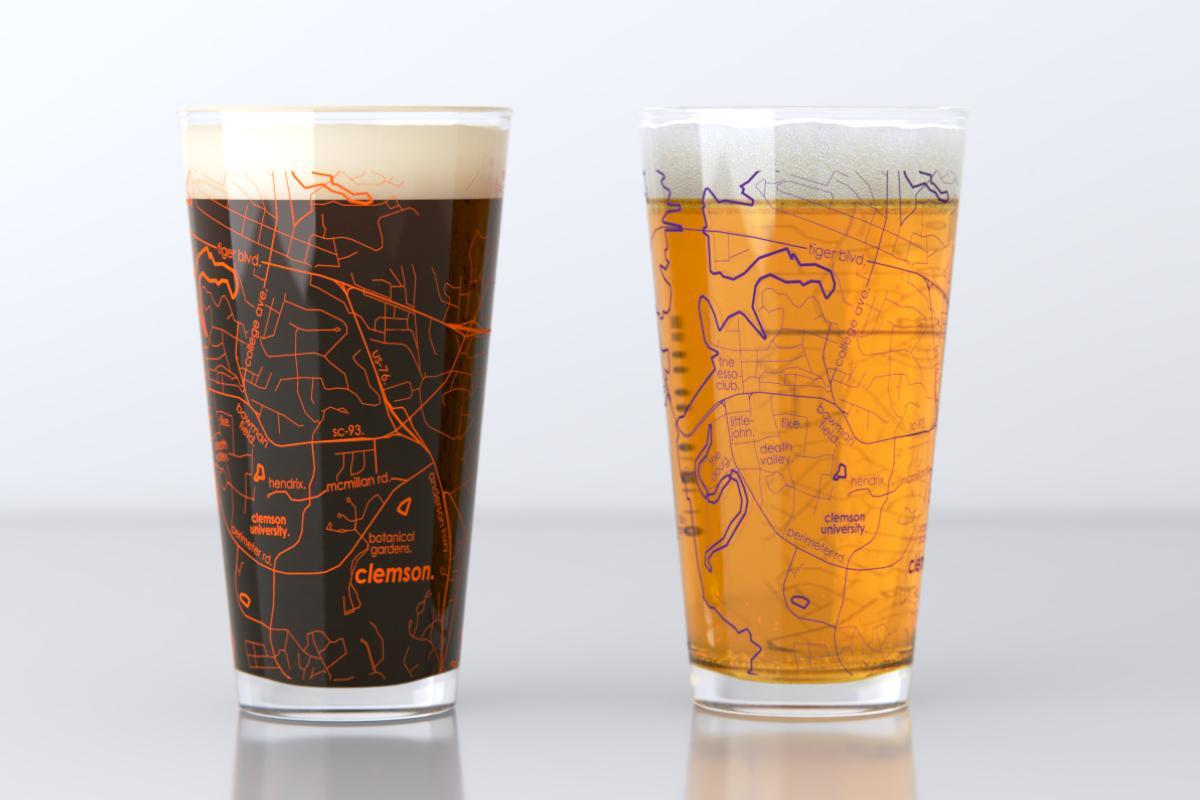 Pair of College Pint Glasses