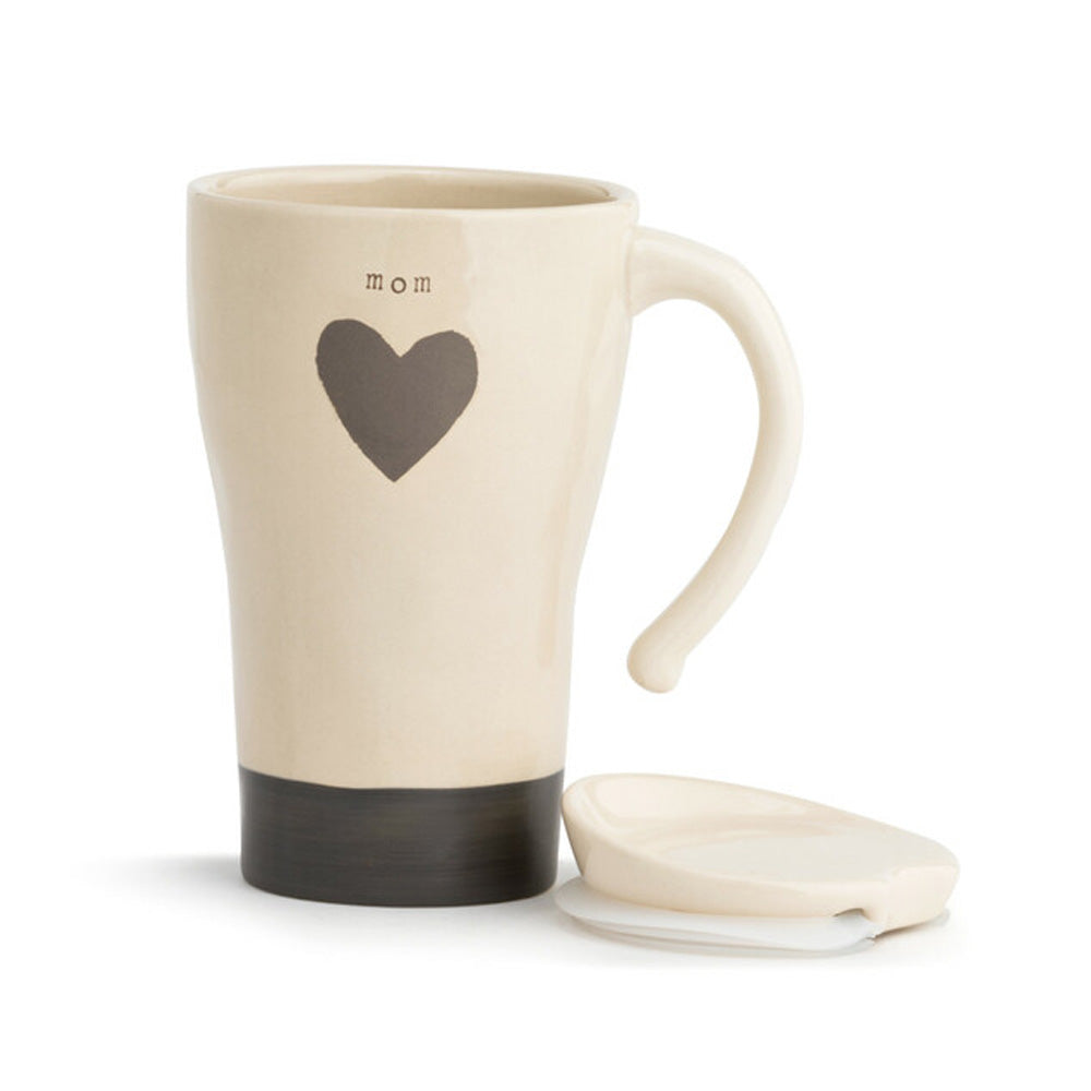 Mom Heart Travel Mug