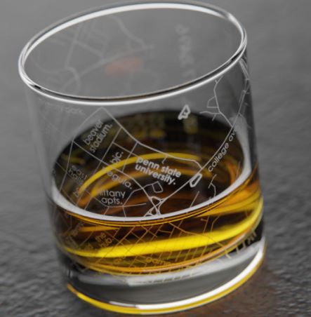Collegiate Rocks Glass