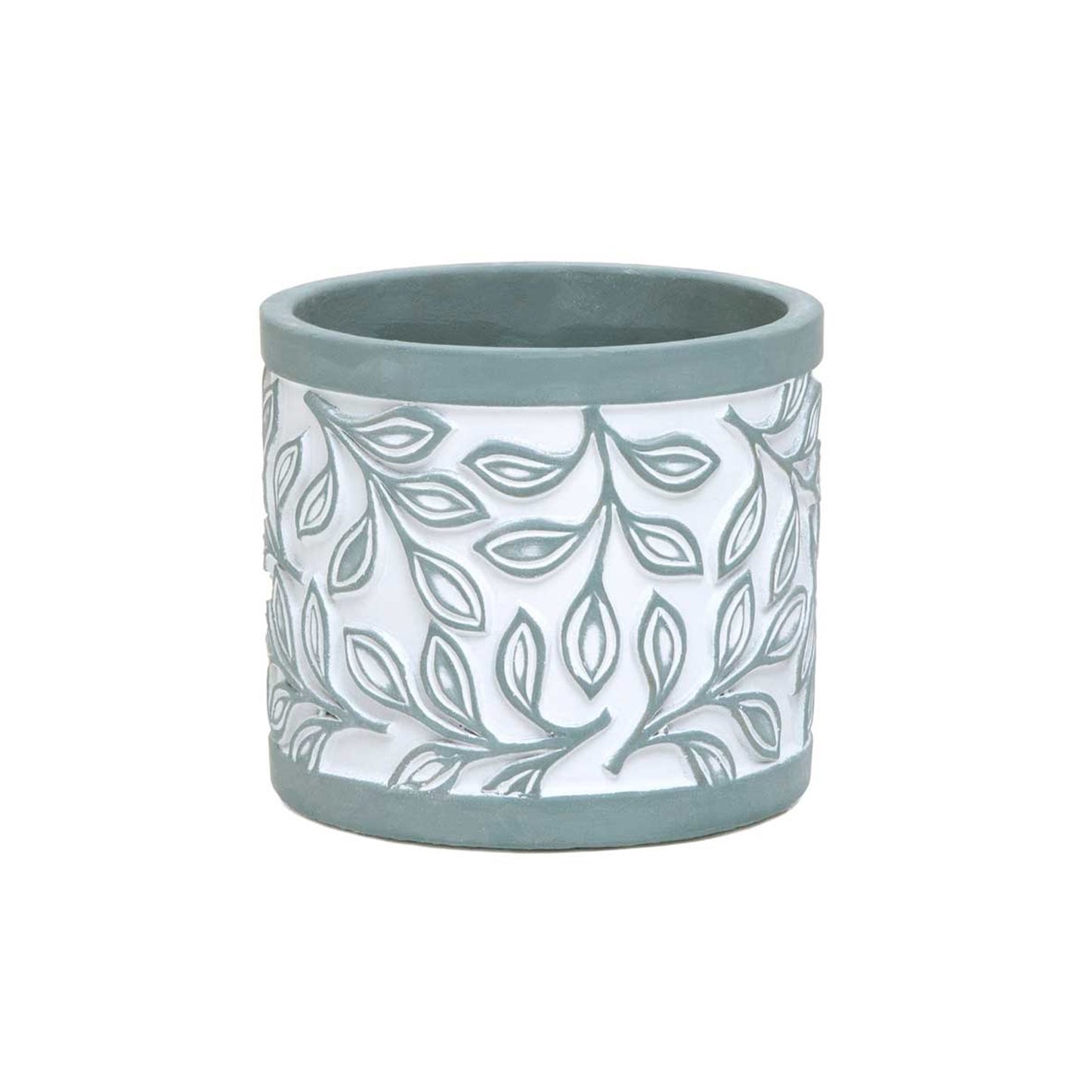 Laurel Leaf Concrete Pot