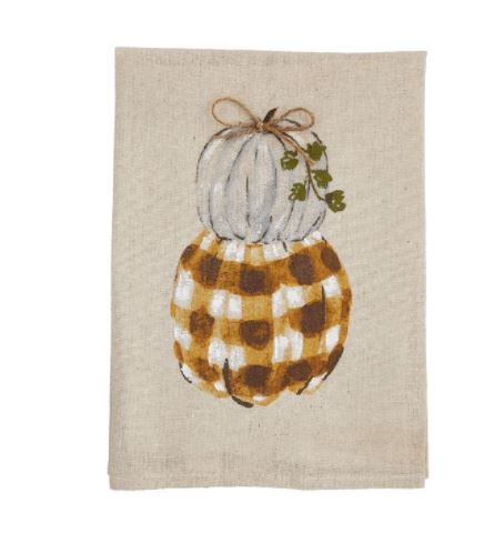 Hand Painted Pumpkin Towels