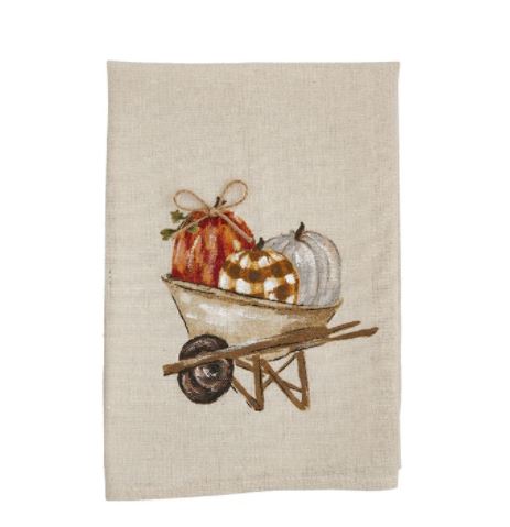 Hand Painted Pumpkin Towels