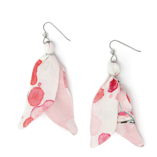 Rosé Pool Party Silk Earrings