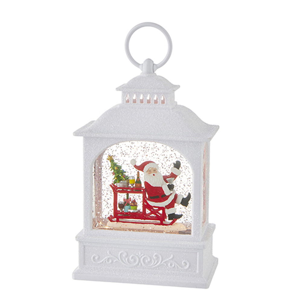 Santa with Bar Cart Lantern