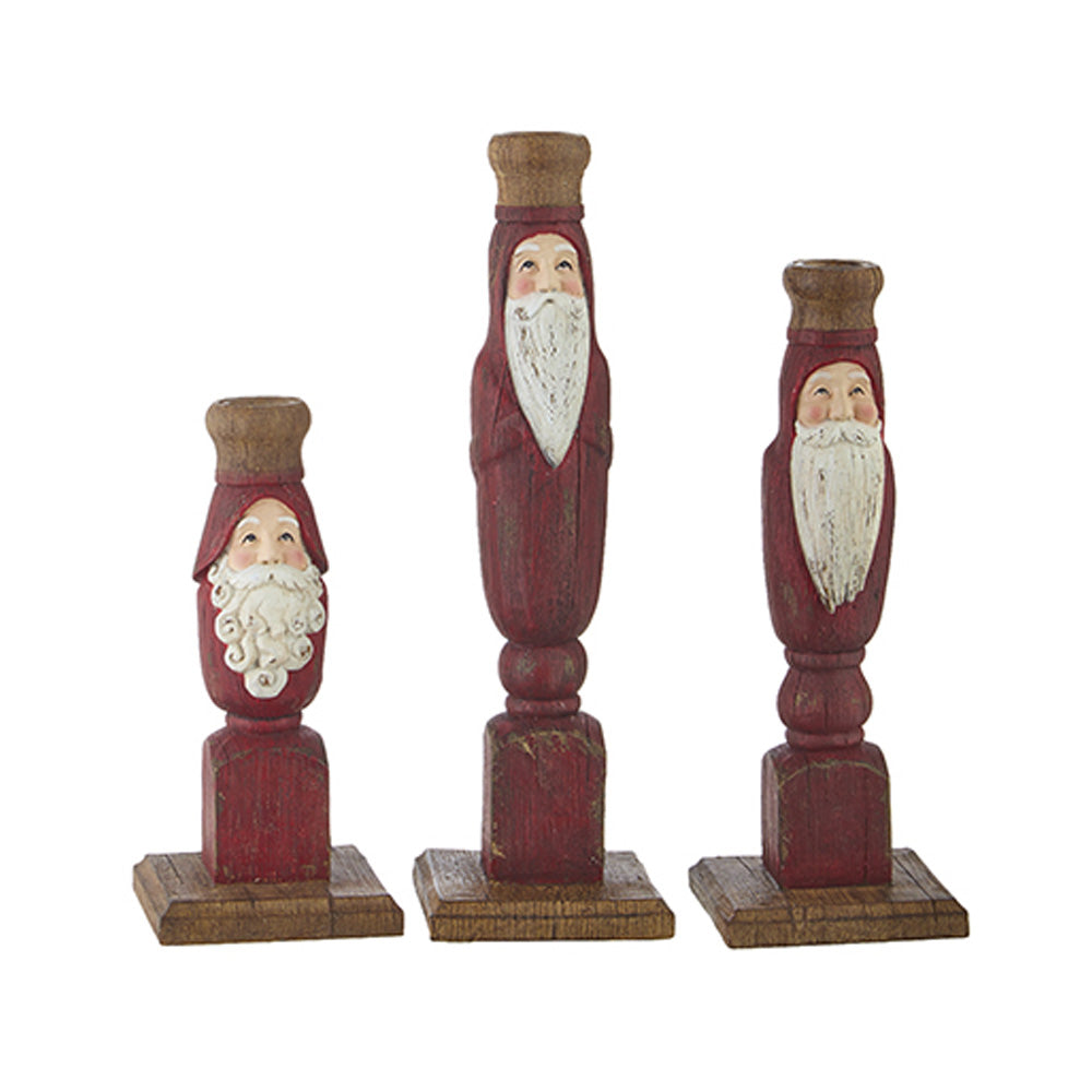 Santa Taper Candle Sticks