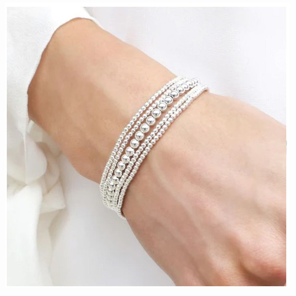 Classic Sterling 2mm Bead Bracelet*
