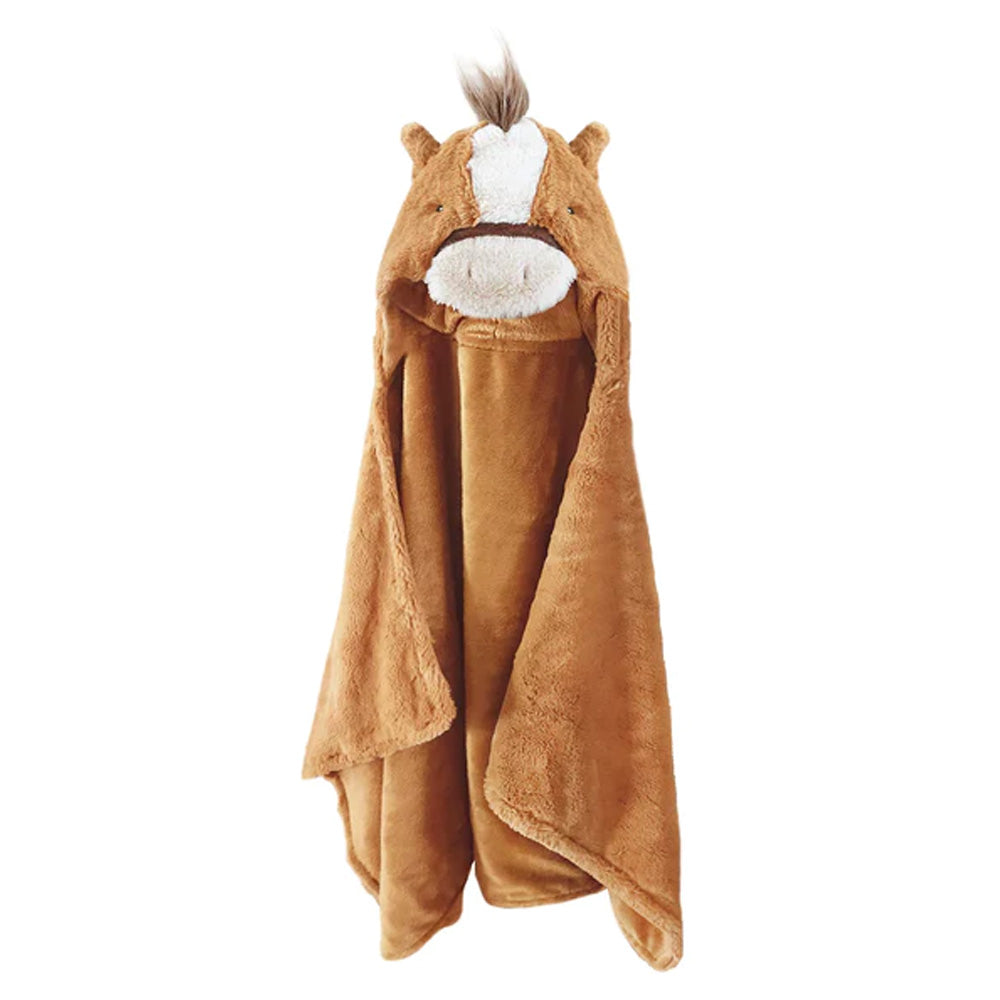 Truffles the horse Hooded Blanket