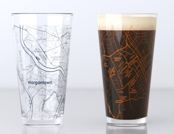 Pair of College Pint Glasses