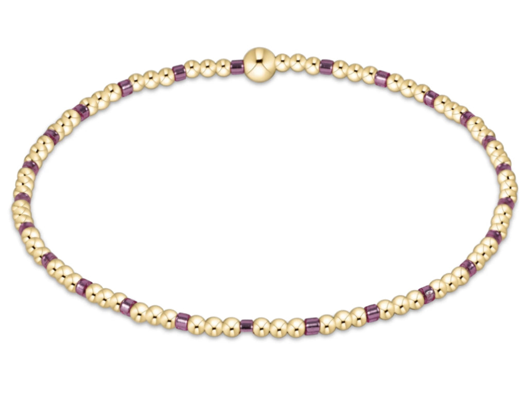 Hope Sincerity Pattern 2mm Bead Bracelet