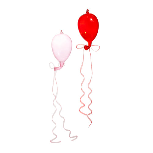 Pink and Red Balloon Ornament