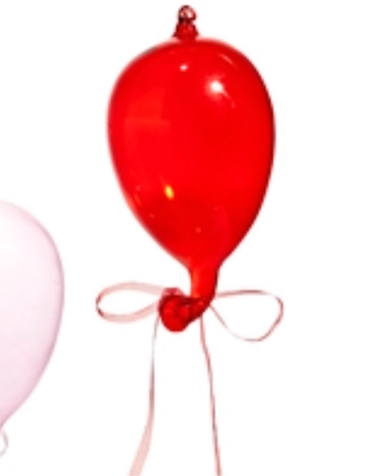 Pink and Red Balloon Ornament