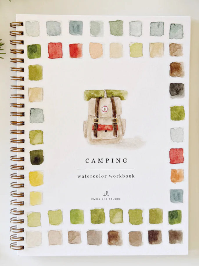 Camping Watercolor Workbook